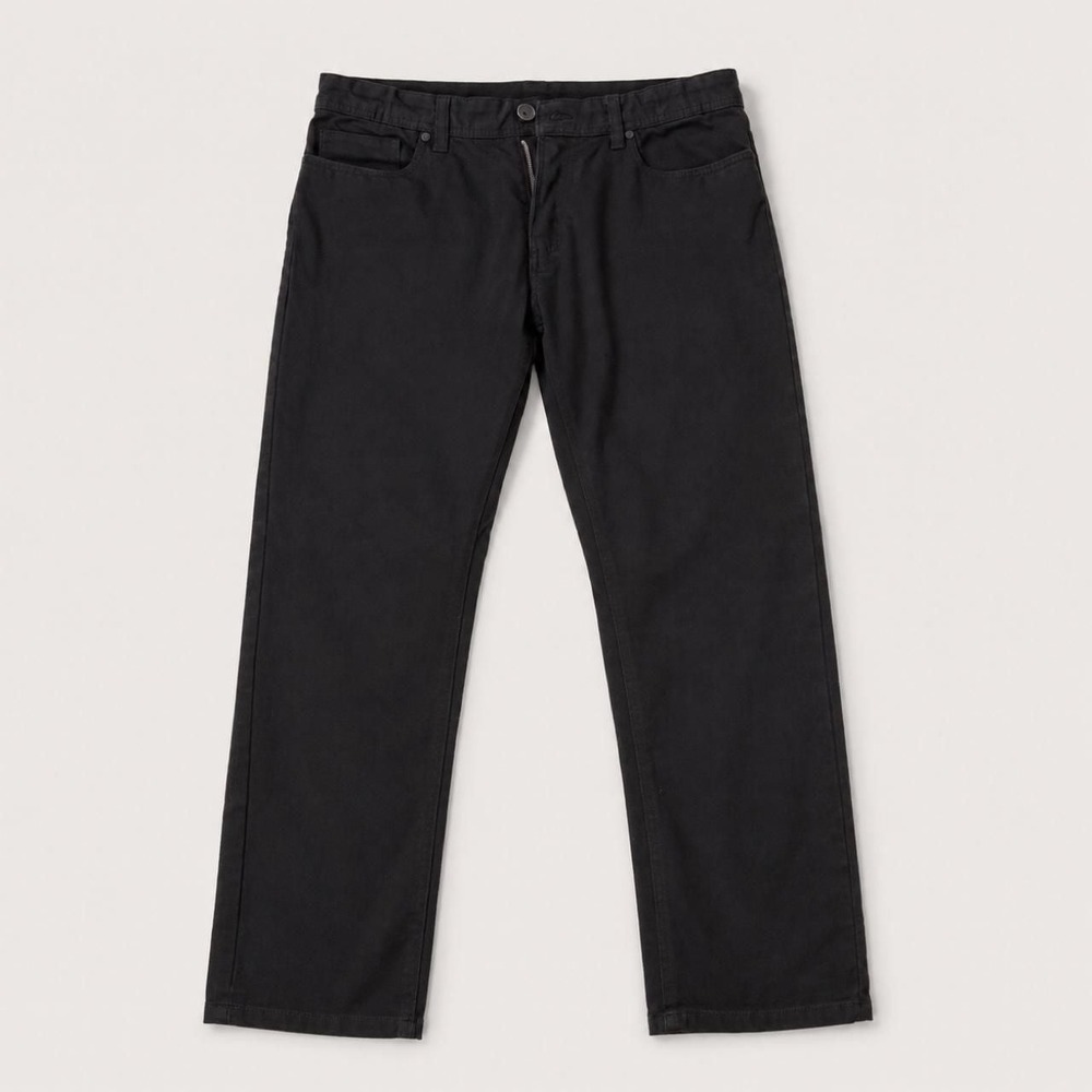 Stone Falcon Black Slim Fit Pants 34/30 Layered Pocket Detail 00014-
